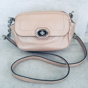 Coach Campbell Turnlock Blush Crossbody Purse
